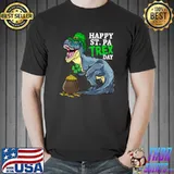 Happy St PaTRex Dinosaur Saint Patrick's Day T-Shirt