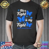 Her Fight Is My Fight Juvenile Arthritis Awareness Butterfly T-Shirt