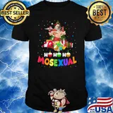 Ho Ho Ho Mosexual Gay Santa Lgbt Pun Gay Pride Christmas T-Shirt