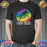 Hobbyhorsing I Ride Vegan Hobby Horsing Rainbow T-Shirt