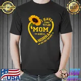 I have two titles mom and nonna heart sunflower T-Shirt