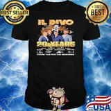 Il Divo 20 years 2003-2023 thank you for the memories signatures shirt