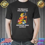 I'm Really Feeling My Artistic Side Garfield Paint Artist T-Shirt
