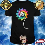 In A Would Where You Can Be Anything Be Kind Groovy Tie Dye Flower Power T-Shirt