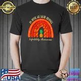 In April We Wear Orange Infertility Awareness Week Rainbow Pineapple Leopard T-Shirt