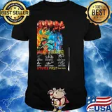 Iron Maiden future past tour 2023 signatures shirt