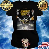 Jennings Trophy Champs Fewest Goals Against in the NHL Linus Ullmark and Jeremy Swayman s Ladies tee