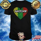 Juneteenth Heart Celebrate African American Freedom June 19 T-Shirt
