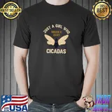 Just a girl who loves cicadas brood x 2021 insect entomology T-Shirt