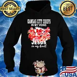Kansas city Chiefs in my veins Jesus in my heart signatures s Hoodie