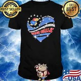 Kansas Jayhawks Rock chalk diamond heart shirt