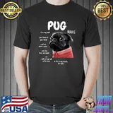 Kawaii Black Pug Dog Rules You Threw It You Fetch When I Want T-Shirt