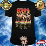Kiss 50th aniversary 1973-2023 signatures shirt