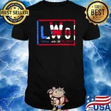 Latino Gang Puerto Rico Lwo Latino World Order Us Flag T-Shirt
