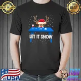Let It Snow Santa Cocaine Christmas T-Shirt