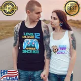 Level 12 Unlocked 12th Birthday 12 Year Old Video Game T-Shirt Tank Top