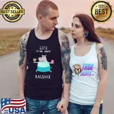 Life is all about balance yoga hippo T-Shirt Tank Top