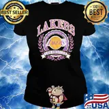 Los Angeles Lakers Crest national basketball association s Ladies tee