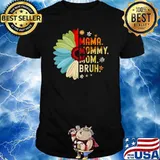 Mama Mommy Mom Bruh Flowers Retro Mothers Day T-Shirt