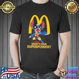 MCDONALD'S what's your superpower Stitch shirt