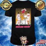 Miami heat Wade Haslem signatures shirt