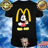 Mickey mouse eat MCDONALD'S shirt