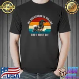 My Dachshund Is Calling And I Must Go Vintage Sunset T-Shirt