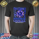 Myalgic Encephalomyelitis Awareness Sunflower Leopard Strong Faith Love T-Shirt