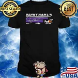 Nascar Denny Hamlin Joe Gibbs Racing Team signature FedEx rshirt