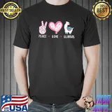 Peace love llamas gift lover heart llama T-Shirt