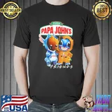 Pizza Papa John's friends Groot and Stitch shirt