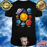 Planets And Sun Solar System Astronomy T-Shirt
