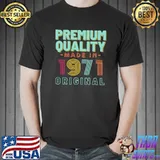 Premium Quality Made In 1971 Original Retro T-Shirt