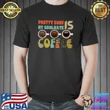Pretty Sure Coffee Is My Soulmate Colors Rainbow Plaid T-Shirt