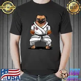 Pug Dog Karate Ninja Martial Arts Kickboxing Jiu-Jitsu Judo T-Shirt