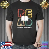 Read All The Cool Kids Are Doing It Book Retro T-Shirt