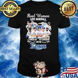 Real women love baseball smart women love the Rays signatures shirt