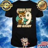 Really Cute And Already 9 Fawn Children Birthday T-Shirt