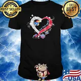 Rock chalk Jayhawk national diamond heart shirt