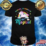 School counselor are magical unicorn rainbow stars T-Shirt