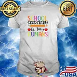 School Secretary Of Tiny Humans Pencil Apples T-Shirt