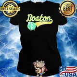 Script Boston Celtics basketball sport Shirt Ladies tee
