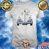 Snoopy and woodstock drive car shirt