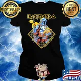 Somewhere In Space Iron Mando baby yoda s Ladies tee
