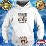 Straight Outta Patience Momlife Leopard Pattern T-Shirt Hoodie