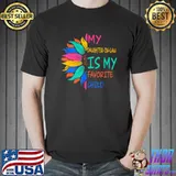 Sunflower My Daughter In Law Is My Favorite Child Colors T-Shirt
