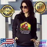 That Perfect Lawn Not The Mower The Mani Man On Riding Mower T-Shirt Hoodie