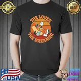 The Lover The Dreamer Hotdog Vintage Sunset T-Shirt