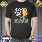 The Read To Heart Paved Golden Retriever Paws Lover T-Shirt
