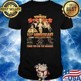 The Three Stogges 101st anniversary 1922-2023 thank you for the memories signatures shirt
